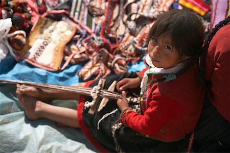 Girl at Sunday Market, Chinchero, Peru Stock Photo - Rights-Managed, Code: 700-00917979