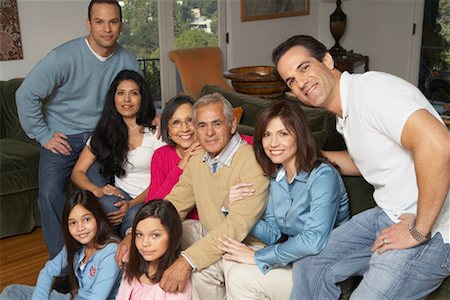 Multigenerational Family Portrait Foto de stock - Con derechos protegidos, Código: 700-00918105