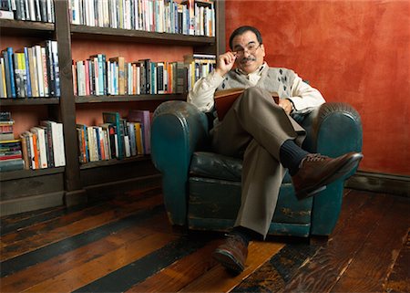 Man Reading Book Stock Photo - Rights-Managed, Code: 700-00918222