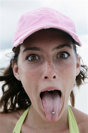 pictures of a human tongue close up - Portrait of Woman Stock Photo - Rights-Managed, Code: 700-00918386