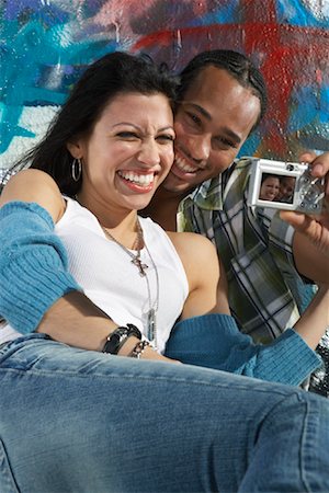 simsearch:700-00523685,k - Couple Taking Self Portrait Stock Photo - Rights-Managed, Code: 700-00910706