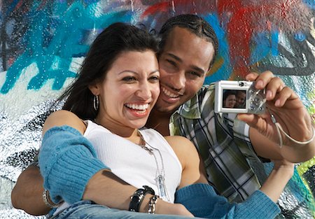 simsearch:700-00523685,k - Couple Taking Self Portrait Stock Photo - Rights-Managed, Code: 700-00910707