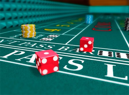 rick fischer - Dice on Craps Table Stock Photo - Rights-Managed, Code: 700-00911123