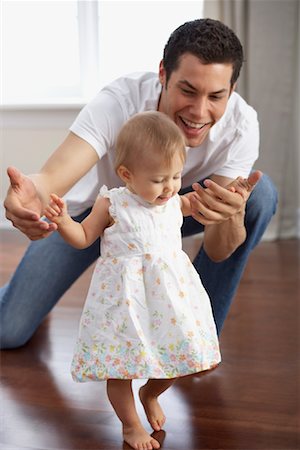 simsearch:700-02586125,k - Baby Taking First Steps Stock Photo - Rights-Managed, Code: 700-00933638