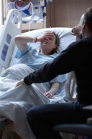 Pregnant Couple in Hospital Stock Photo - Rights-Managed, Code: 700-00948176