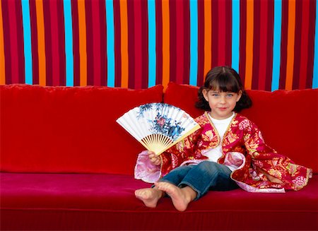 Girl Dress Up in Kimono Stock Photo - Rights-Managed, Code: 700-00948818