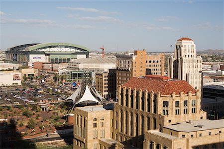 phoenix arizona skyline - Overview, Phoenix, Arizona, USA Stock Photo - Rights-Managed, Code: 700-00949127