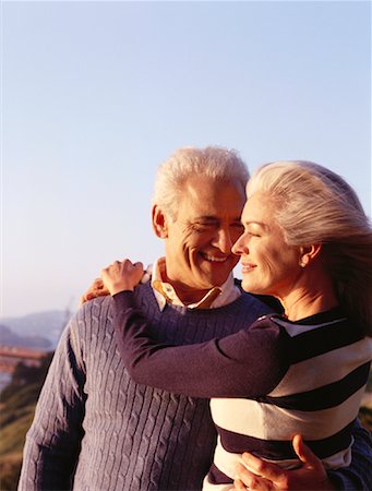 Couple Embracing Outdoors Stock Photo - Rights-Managed, Code: 700-00954049