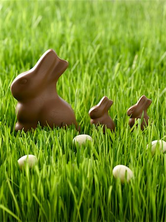 simsearch:600-07110444,k - Chocolate Bunnies and Eggs Stock Photo - Rights-Managed, Code: 700-00955049