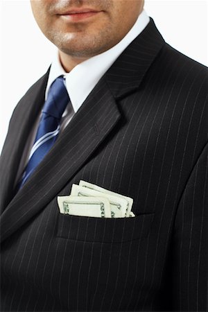 simsearch:700-01015007,k - Businessman with Cash in Breast Pocket Stock Photo - Rights-Managed, Code: 700-01014988