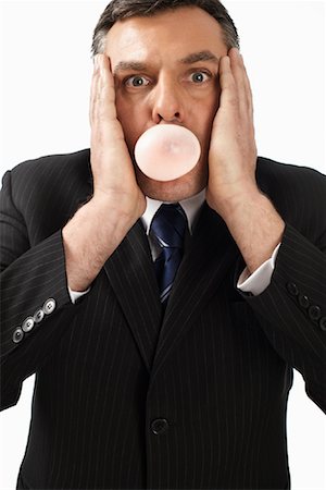 simsearch:700-01015007,k - Businessman Chewing Bubblegum Stock Photo - Rights-Managed, Code: 700-01015018