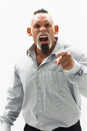 degrading - Businessman Yelling Stock Photo - Rights-Managed, Code: 700-01037672