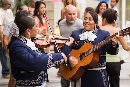 simsearch:649-03858052,k - Mariachi Musicians at Family Gathering Stock Photo - Rights-Managed, Code: 700-01041311