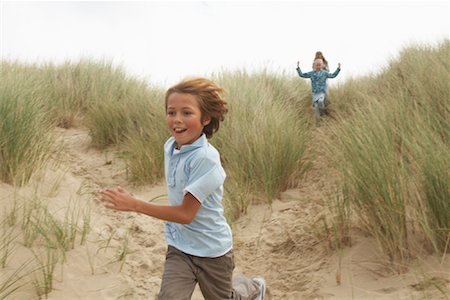 Children Running on Beach Stock Photo - Rights-Managed, Code: 700-01042742