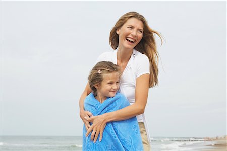 simsearch:700-01042880,k - Portrait of Mother and Daughter at Beach Stock Photo - Rights-Managed, Code: 700-01042885