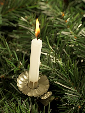simsearch:700-00547217,k - Candle on Christmas Tree Stock Photo - Rights-Managed, Code: 700-01072317