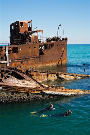 Snorkellers, Moreton Island, Queensland, Australia Stock Photo - Rights-Managed, Code: 700-01072487