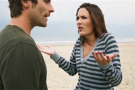 simsearch:700-00683334,k - Couple Arguing on Beach Stock Photo - Rights-Managed, Code: 700-01082858
