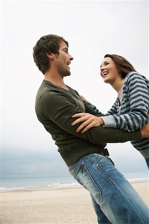 simsearch:700-00611022,k - Couple Embracing on Beach Stock Photo - Rights-Managed, Code: 700-01082860