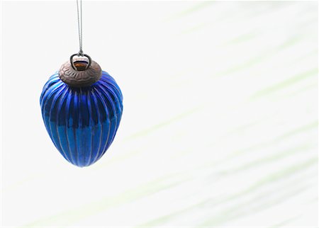 simsearch:700-01083071,k - Blue Christmas Ornament Stock Photo - Rights-Managed, Code: 700-01083071