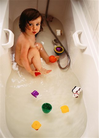 Little Girl in Bath Stock Photo - Rights-Managed, Code: 700-01083471