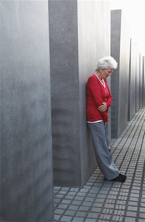 Woman at the Memorial to the Murdered Jews of Europe, Berlin, Germany Stock Photo - Rights-Managed, Code: 700-01100236