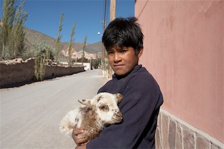 simsearch:700-00071488,k - Boy With Baby Goat, Purmamarca, Jujuy Province, Argentina Stock Photo - Rights-Managed, Code: 700-01110500