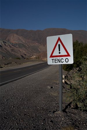 simsearch:700-00439404,k - Road Sign, Purmamarca, Jujuy Province, Argentina Foto de stock - Con derechos protegidos, Código: 700-01110516