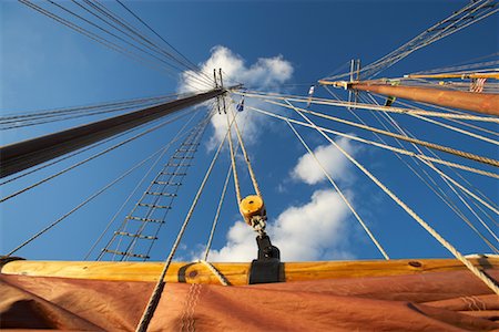 simsearch:700-00078908,k - Looking Up at Mast of the Margaret Todd Schooner, Bar Harbor, Maine, USA Stock Photo - Rights-Managed, Code: 700-01111255