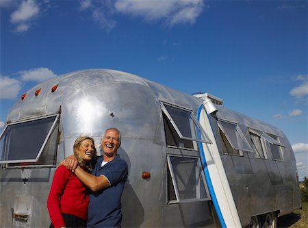 Portrait of Couple in Front of Camper Stock Photo - Rights-Managed, Code: 700-01111448