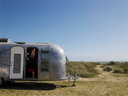 Woman Standing in Camper Stock Photo - Rights-Managed, Code: 700-01111456