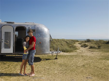 Portrait of Couple in Front of Camper Stock Photo - Rights-Managed, Code: 700-01111459