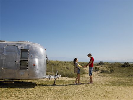 Couple with Camper Stock Photo - Rights-Managed, Code: 700-01111462