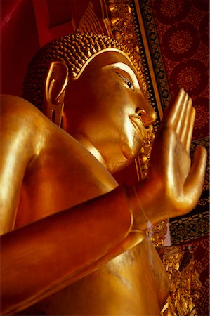 Golden Buddha at Grand Palace, Wat Phra Keo, Bangkok, Thailand Stock Photo - Rights-Managed, Code: 700-01111558