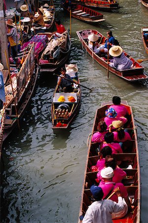 Floating Market, Bangkok, Thailand Stock Photo - Rights-Managed, Code: 700-01111589