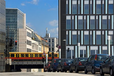 simsearch:700-07498128,k - Cars, Train and Buildings, Berlin, Germany Stock Photo - Rights-Managed, Code: 700-01112489