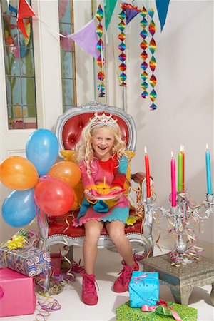 Girl at Birthday Party Stock Photo - Rights-Managed, Code: 700-01120423