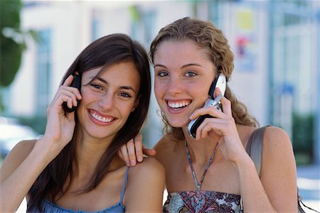 simsearch:700-06553291,k - Portrait of Women Using Cellular Phones Stock Photo - Rights-Managed, Code: 700-01120607