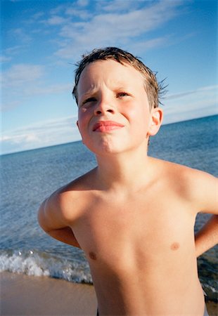 Portrait of Boy at Beach Stock Photo - Rights-Managed, Code: 700-01172365