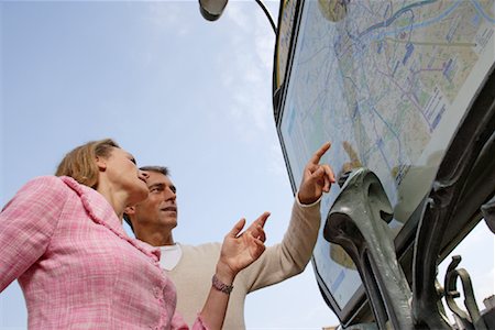 Couple Looking at Map Stock Photo - Rights-Managed, Code: 700-01173211