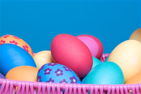 simsearch:700-01173313,k - Colored Easter Eggs in Basket Stock Photo - Rights-Managed, Code: 700-01173316