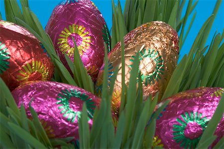 simsearch:700-01173313,k - Chocolate Easter Eggs Hidden in Grass Stock Photo - Rights-Managed, Code: 700-01173324