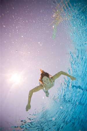 diving (diving within water) - Woman Swimming Stock Photo - Rights-Managed, Code: 700-01184377