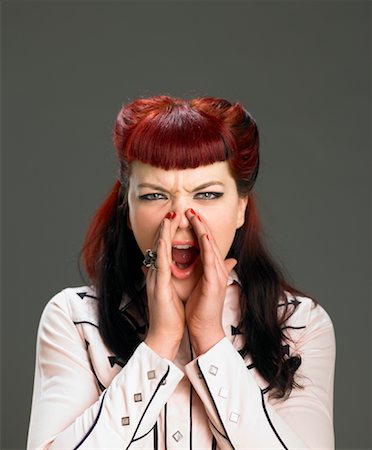 Woman Yelling Stock Photo - Rights-Managed, Code: 700-01184998