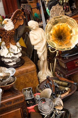 Antiques at Flea Market, Athens, Greece Stock Photo - Rights-Managed, Code: 700-01185701