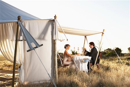 simsearch:846-05646926,k - Couple by Tent and Gourmet Dining Table, Western Cape, South Africa Stock Photo - Rights-Managed, Code: 700-01182714
