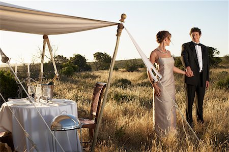 simsearch:700-00529622,k - Couple by Tent and Gourmet Dining Table, Western Cape, South Africa Stock Photo - Rights-Managed, Code: 700-01182713