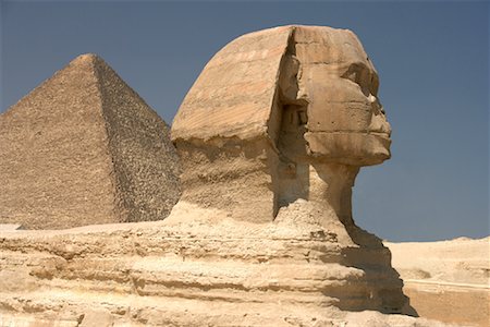 pyramids of giza close up - The Great Pyramids and Sphinx, Giza, Egypt Stock Photo - Rights-Managed, Code: 700-01182765