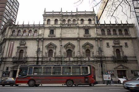simsearch:700-07237764,k - Traffic Passing in Front of the Teatro Cervantes, Buenos Aires, Argentina Stock Photo - Rights-Managed, Code: 700-01182774