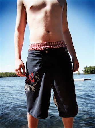 Teenager Standing Beside Lake Stock Photo - Rights-Managed, Code: 700-01183051